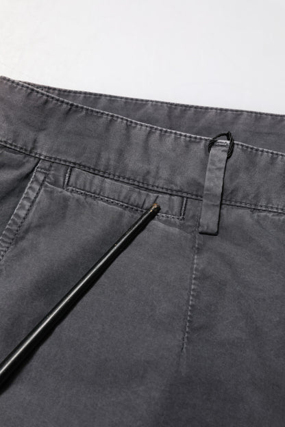 Dolce & Gabbana Dunkelgraue Bermuda-Shorts aus Baumwoll-Stretch-Denim
