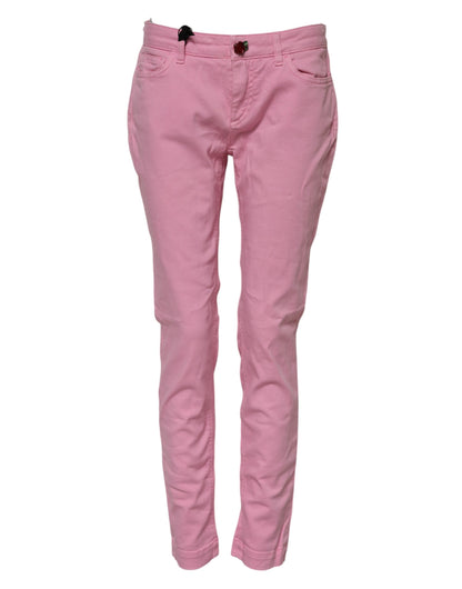 Dolce & Gabbana Rosa Baumwolle PRETTY Skinny Denim Jeans