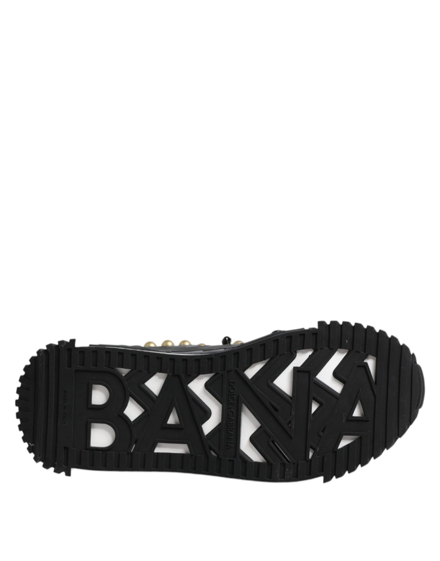 Dolce & Gabbana Schwarze Leder Nieten Riemchensandalen Schuhe