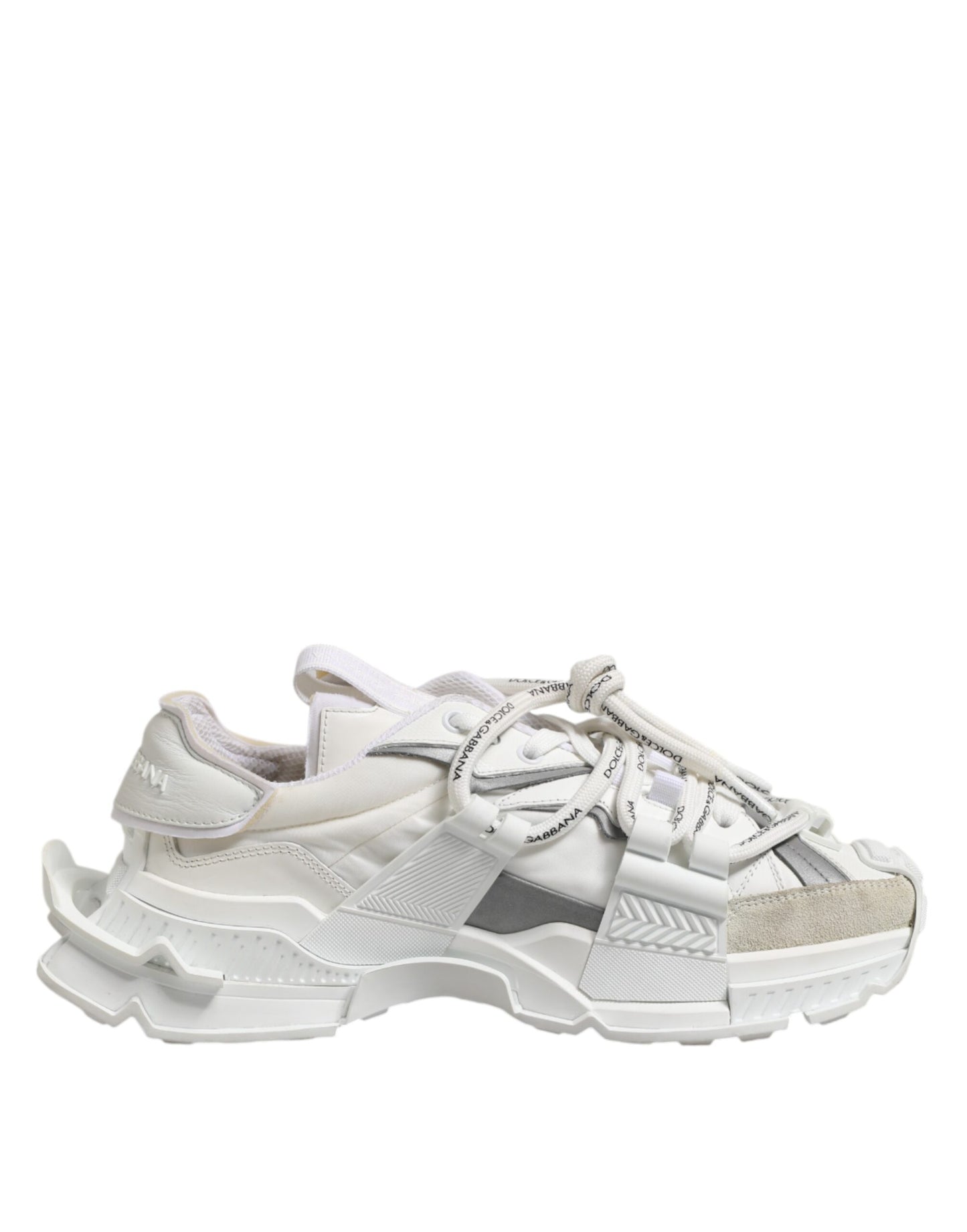 Dolce & Gabbana Weiß Grau Low Top Space Sneakers Schuhe