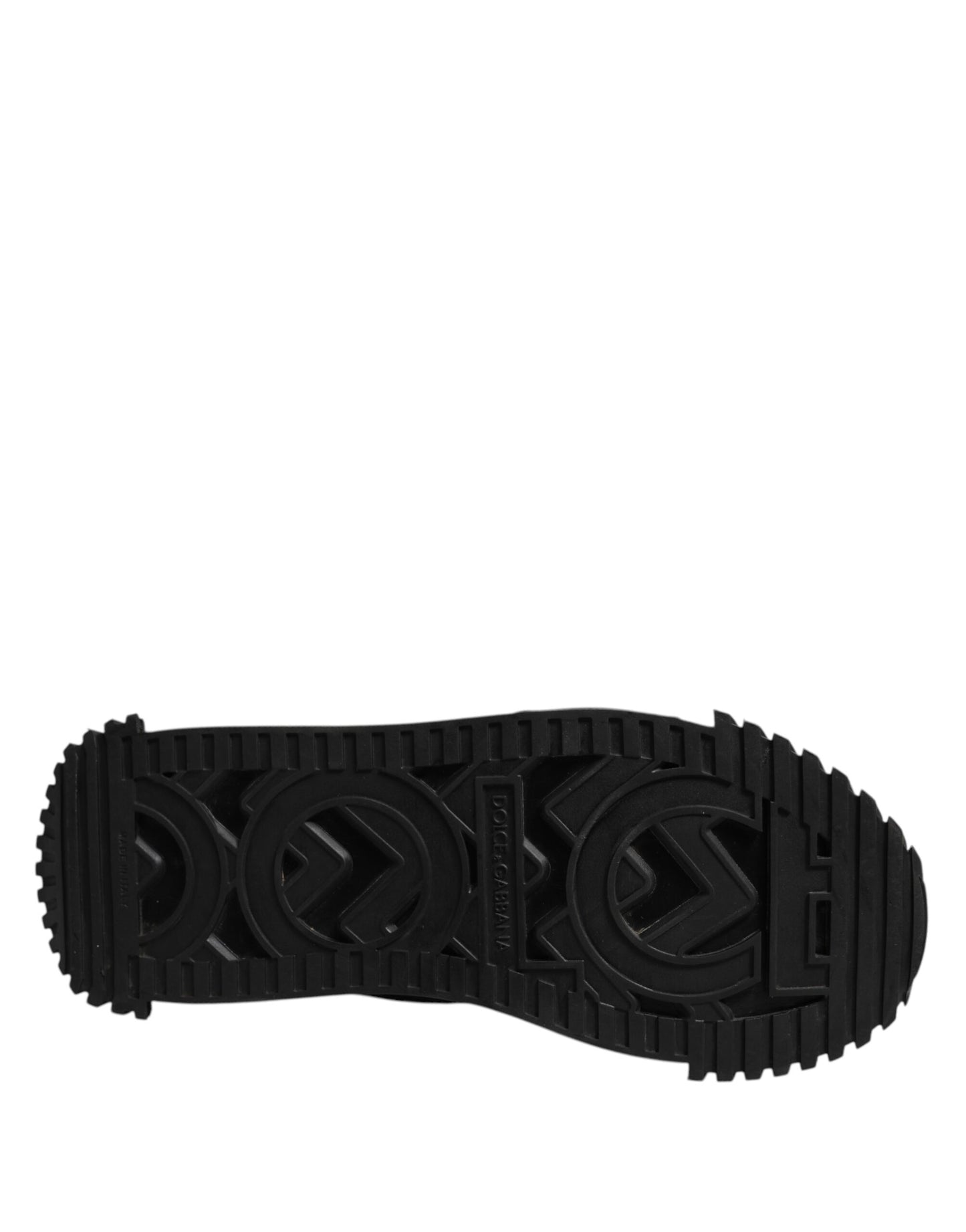 Dolce & Gabbana Schwarz Logo Lace Up Low Top NS1 Turnschuhe Schuhe