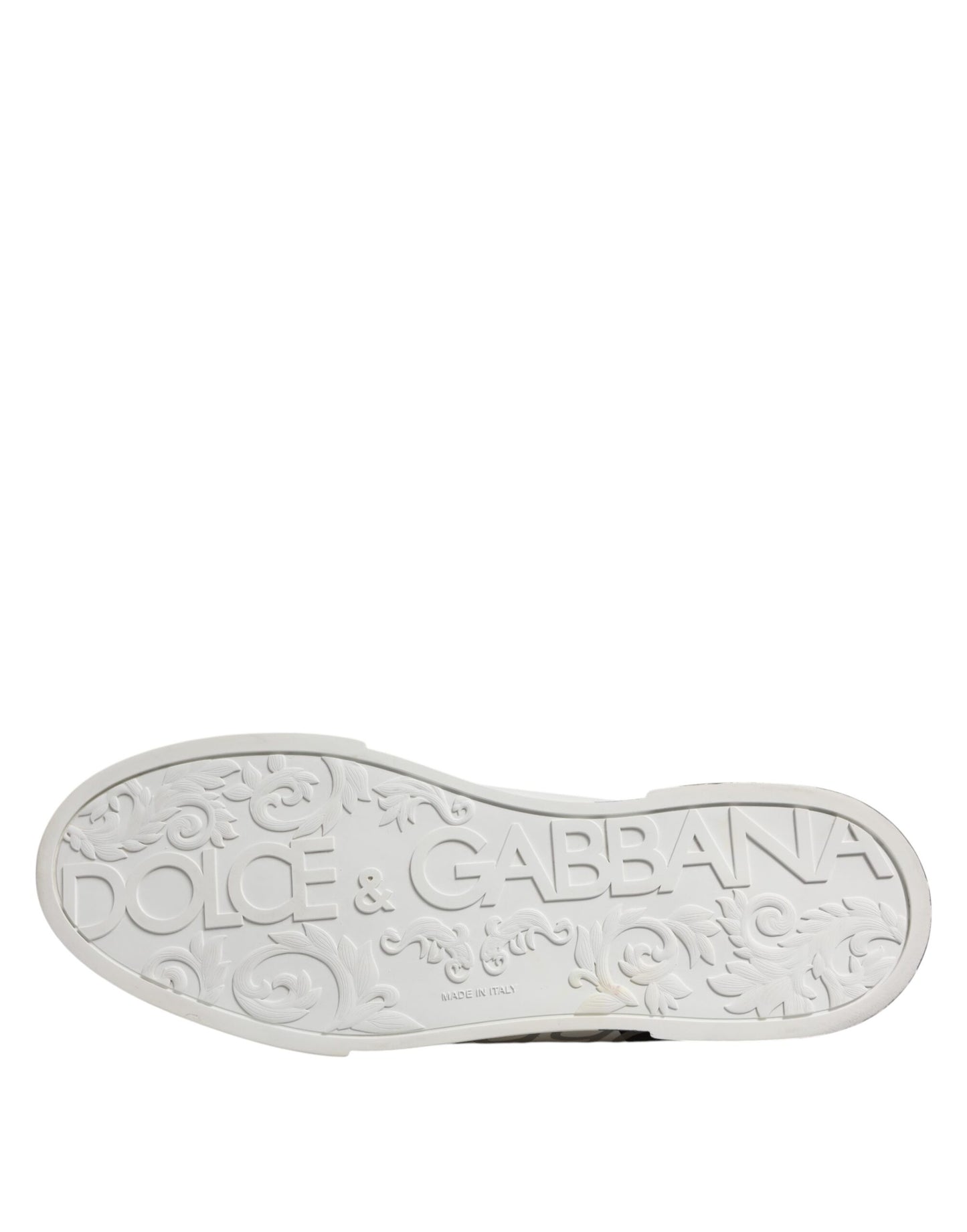 Dolce & Gabbana Weiß Schwarz Logo Low Top Leder Turnschuhe Schuhe