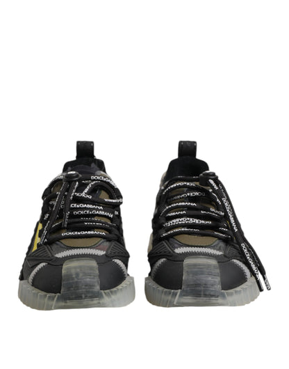 Dolce & Gabbana Schwarz Lace Up Low Top NS1 Turnschuhe Schuhe