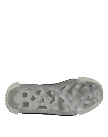 Dolce & Gabbana Schwarz Lace Up Low Top NS1 Turnschuhe Schuhe