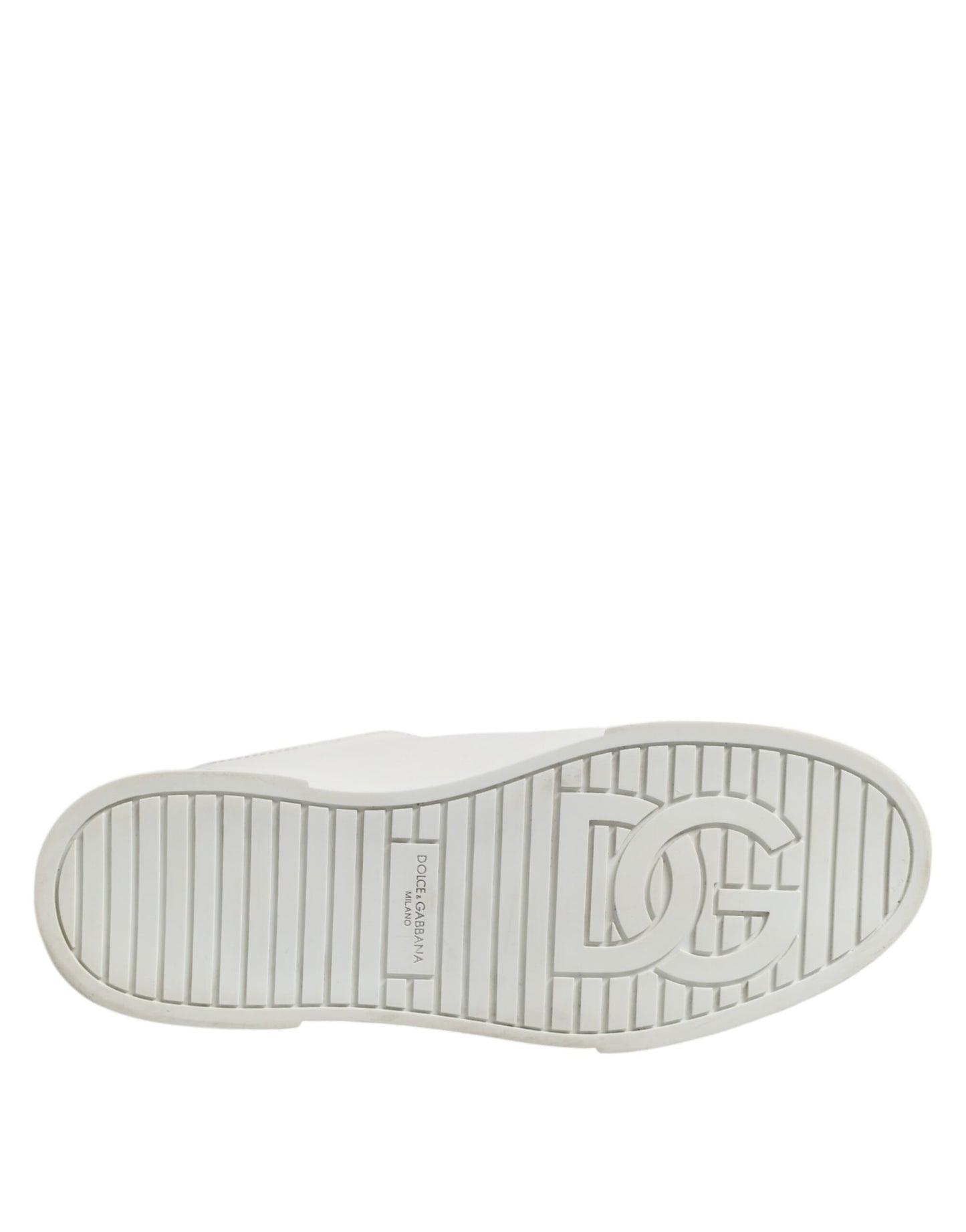 Dolce & Gabbana Weiß Logo Lace Up Low Top Männer Turnschuhe Schuhe