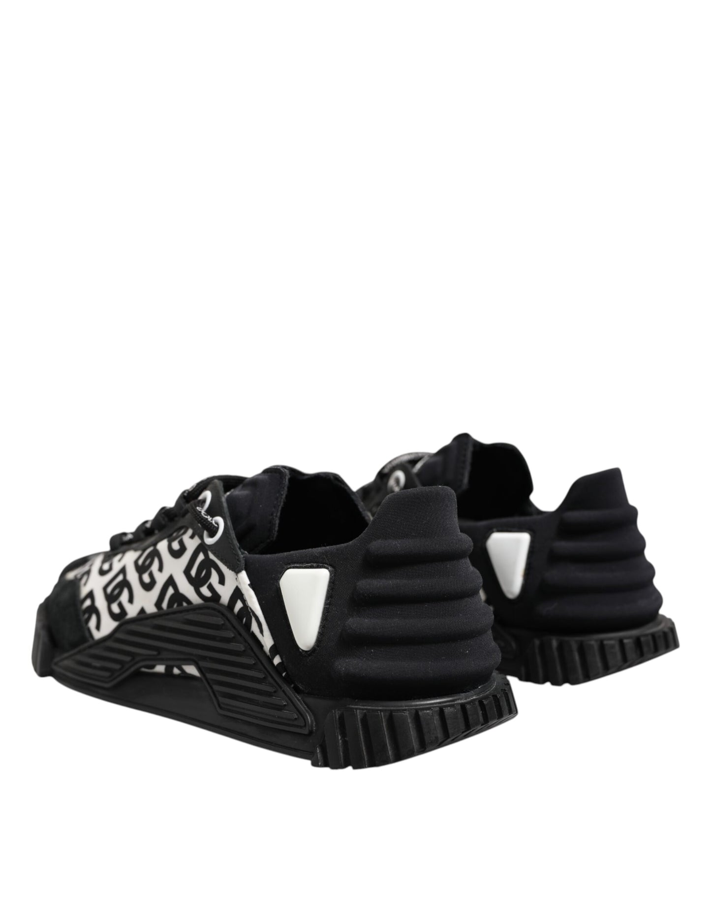 Dolce & Gabbana Schwarz Logo Lace Up Low Top NS1 Turnschuhe Schuhe