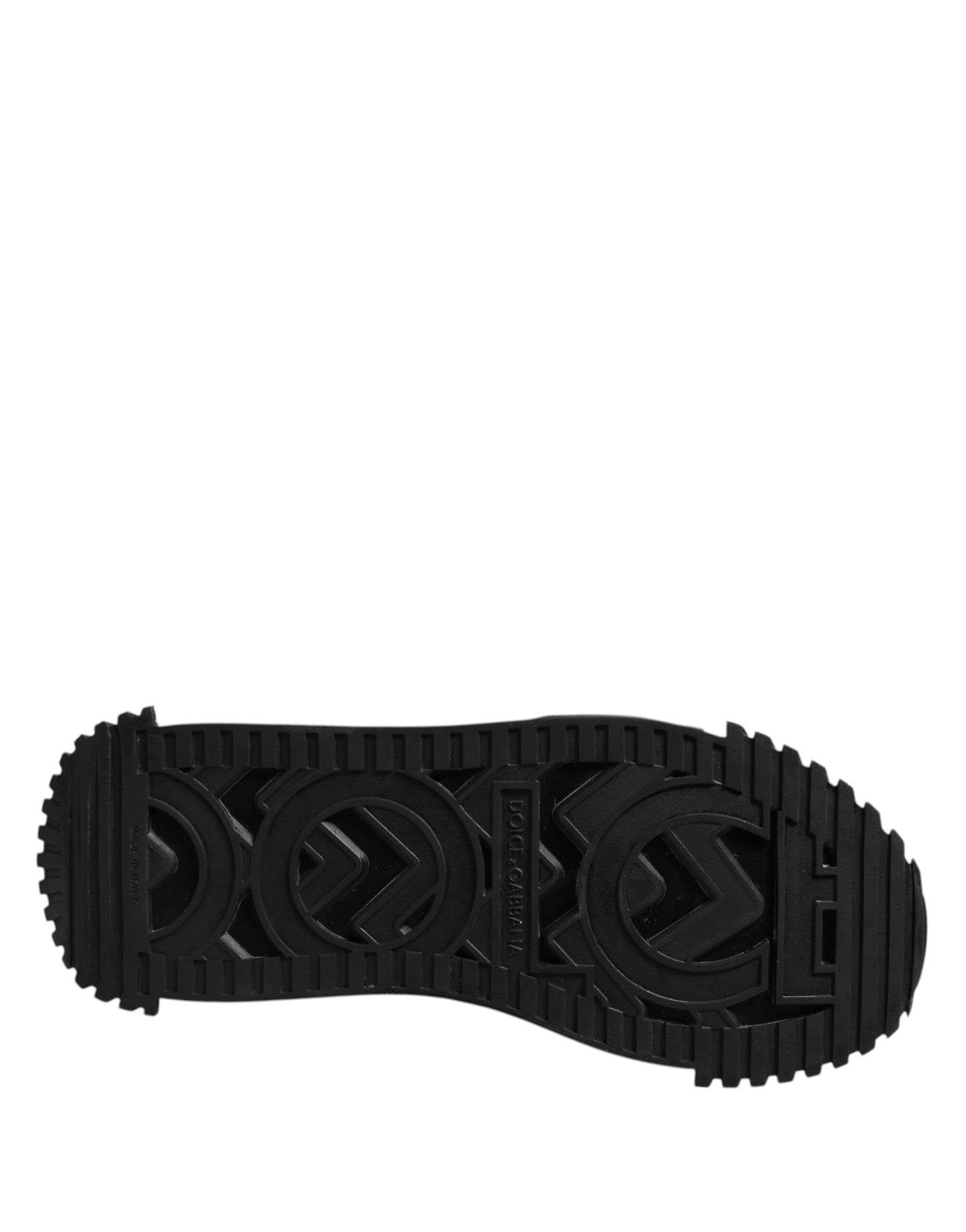 Dolce & Gabbana Schwarz Logo Lace Up Low Top NS1 Turnschuhe Schuhe