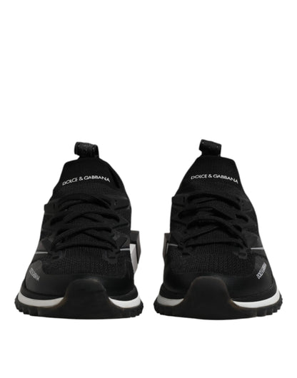 Dolce & Gabbana Schwarz SORRENTO Sport Stretch Turnschuhe Schuhe