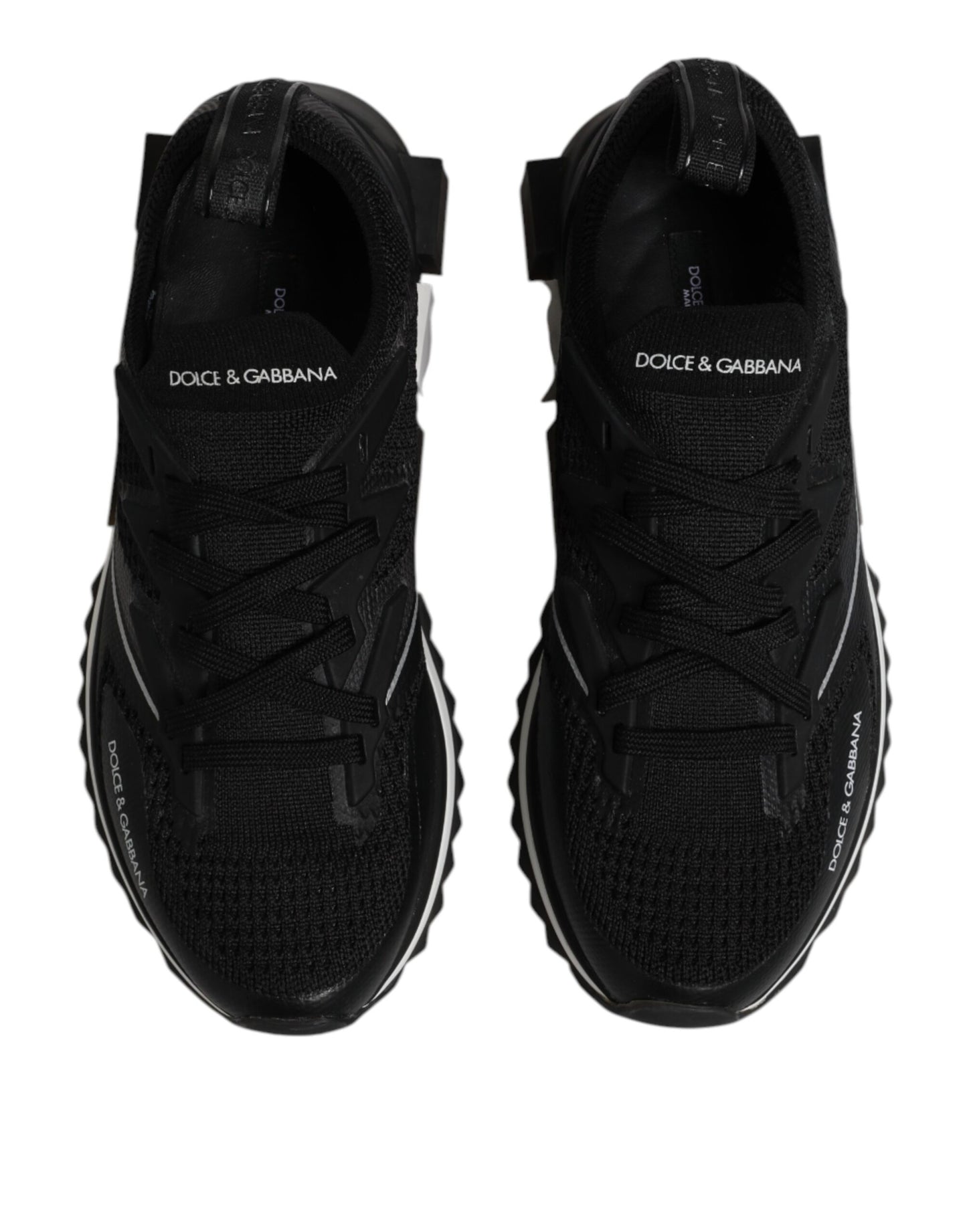 Dolce & Gabbana Schwarz SORRENTO Sport Stretch Turnschuhe Schuhe