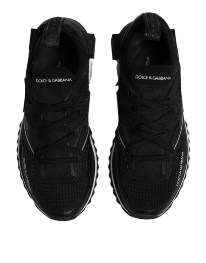 Dolce & Gabbana Schwarz SORRENTO Sport Stretch Turnschuhe Schuhe