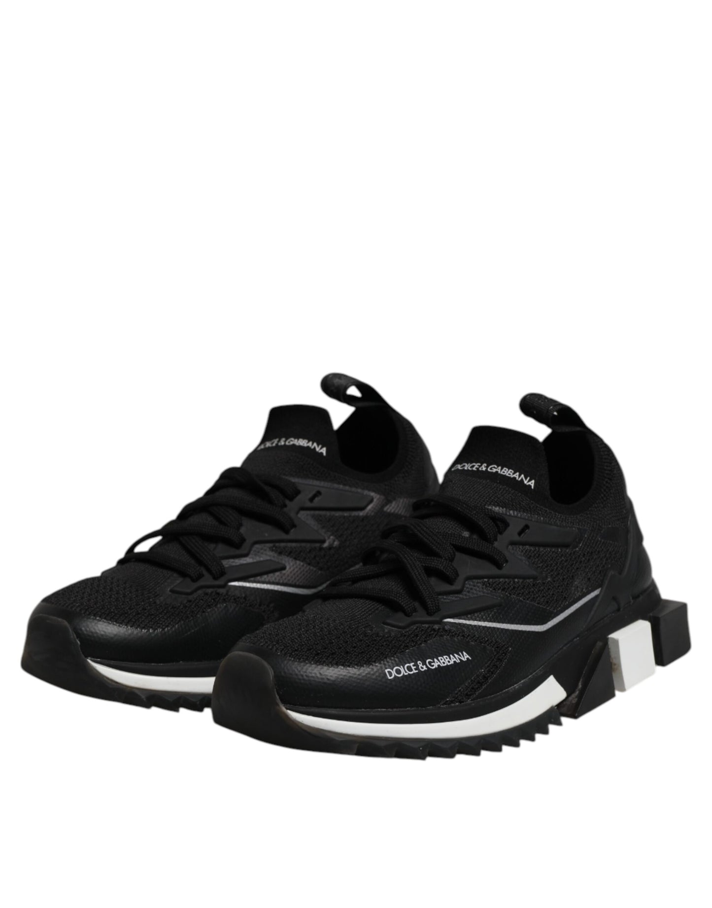 Dolce & Gabbana Schwarz SORRENTO Sport Stretch Turnschuhe Schuhe