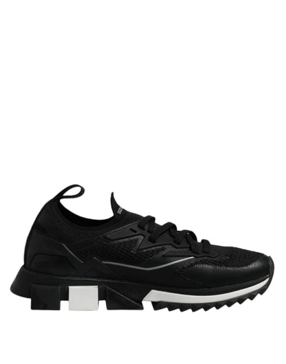Dolce & Gabbana Schwarz SORRENTO Sport Stretch Turnschuhe Schuhe