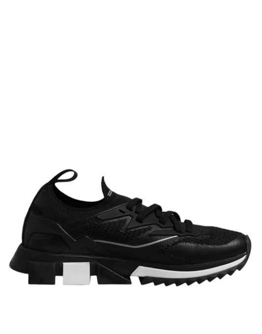 Dolce & Gabbana Schwarz SORRENTO Sport Stretch Turnschuhe Schuhe