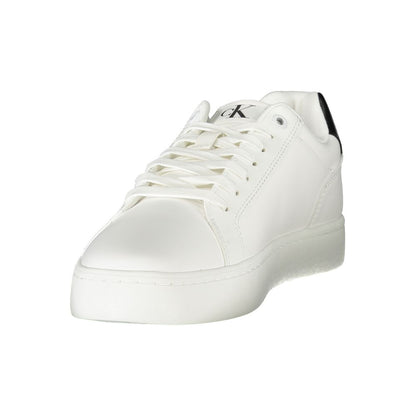 Calvin Klein Weißes Leder Herren Sneaker