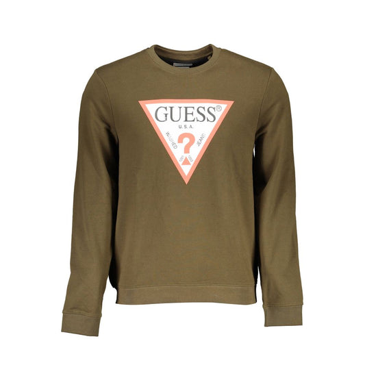 Guess Jeans Grüner Baumwollpullover