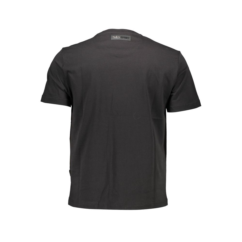 Plein Sport Schwarzes T-Shirt aus Baumwolle