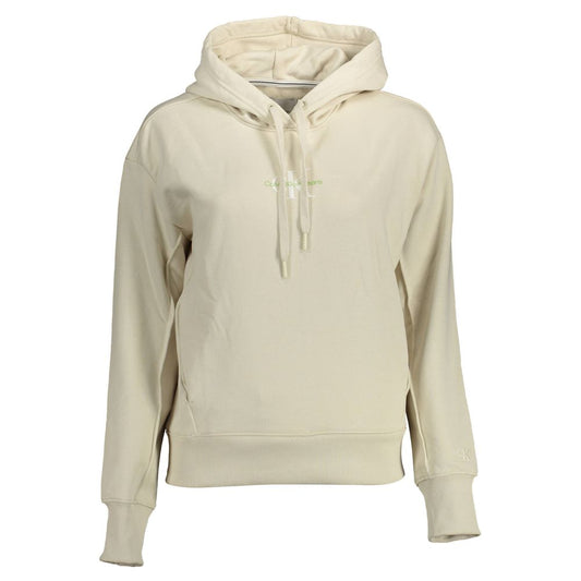 Calvin Klein Beigefarbener Baumwollpullover