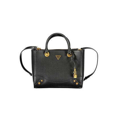 Guess Jeans Schwarze Polyethylen-Handtasche