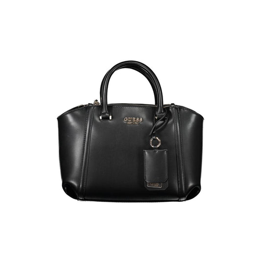 Guess Jeans Schwarze Polyethylen-Handtasche
