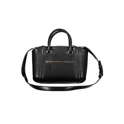 Guess Jeans Schwarze Polyethylen-Handtasche