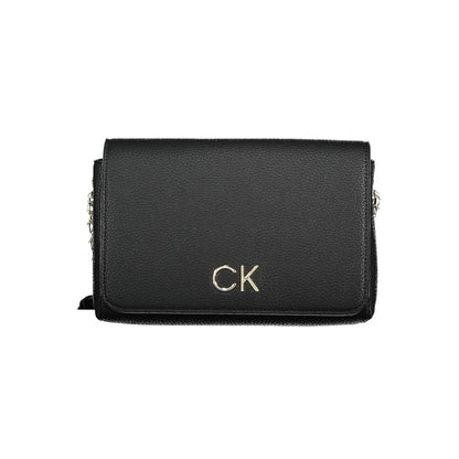 Calvin Klein Schwarze Polyester Handtasche