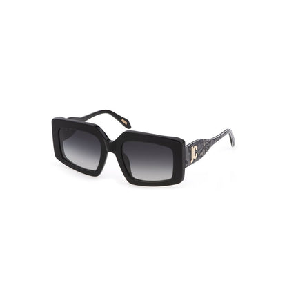 Just Cavalli Schwarze Plastiksonnenbrille
