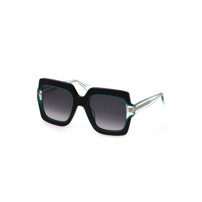 Just Cavalli Schwarze Plastiksonnenbrille