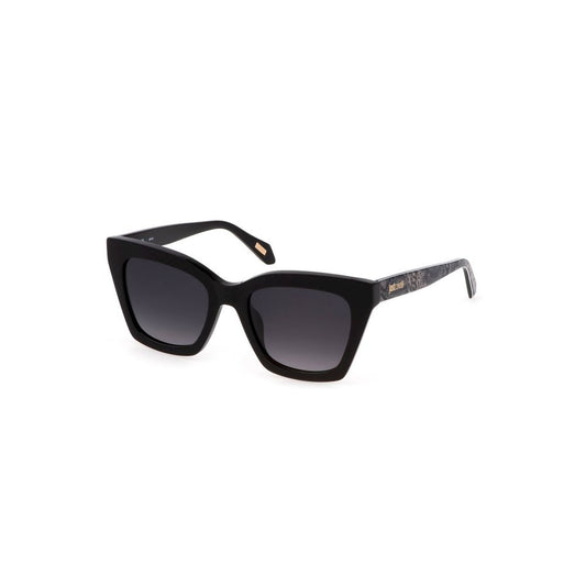 Just Cavalli Schwarze Plastiksonnenbrille