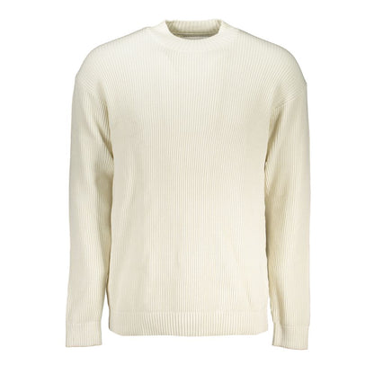 Calvin Klein Weißer Baumwollpullover