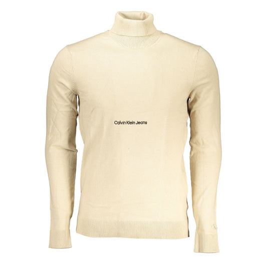 Calvin Klein Beigefarbener Baumwollpullover