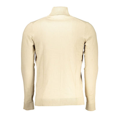 Calvin Klein Beigefarbener Baumwollpullover