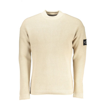 Calvin Klein Beigefarbener Baumwollpullover