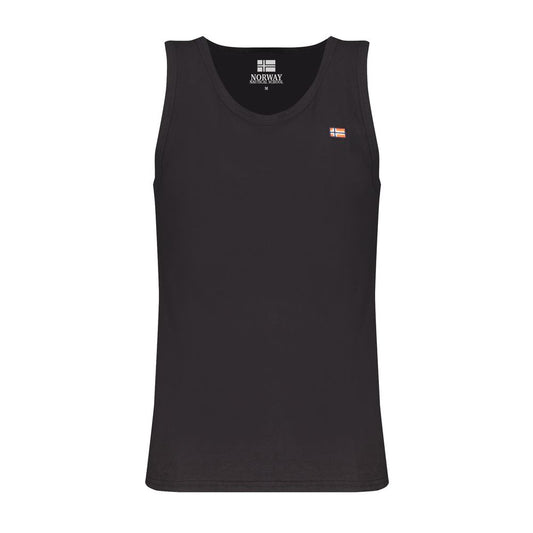 Norway 1963 Schwarzes Baumwolle Männer Tank Top