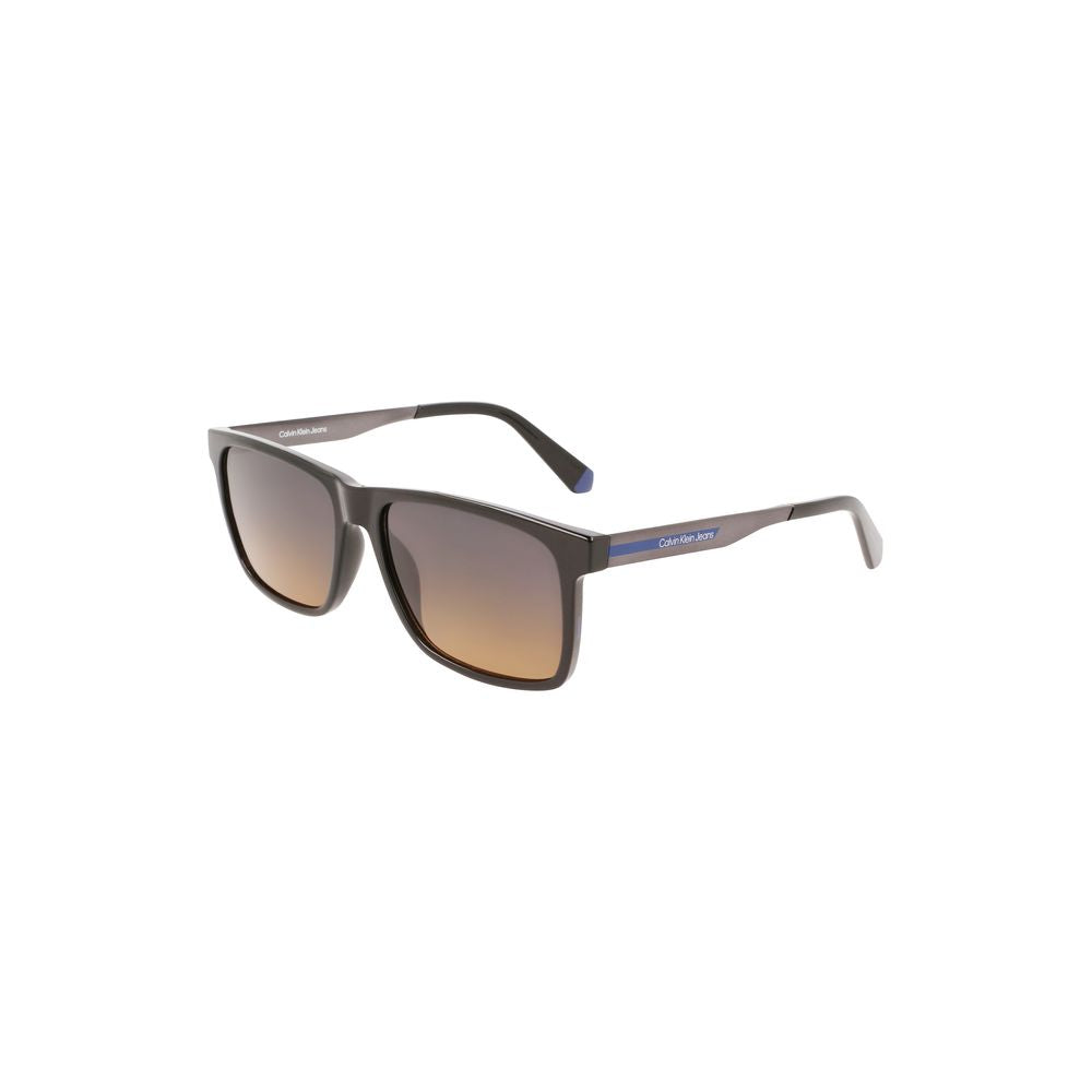 Calvin Klein Schwarze Plastik-Sonnenbrille für Männer