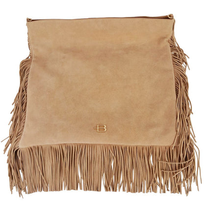 Baldinini Trend Beige Kalbsleder Crossbody Tasche