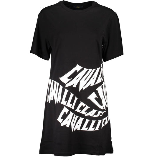 Cavalli Class Schwarzes Baumwollkleid