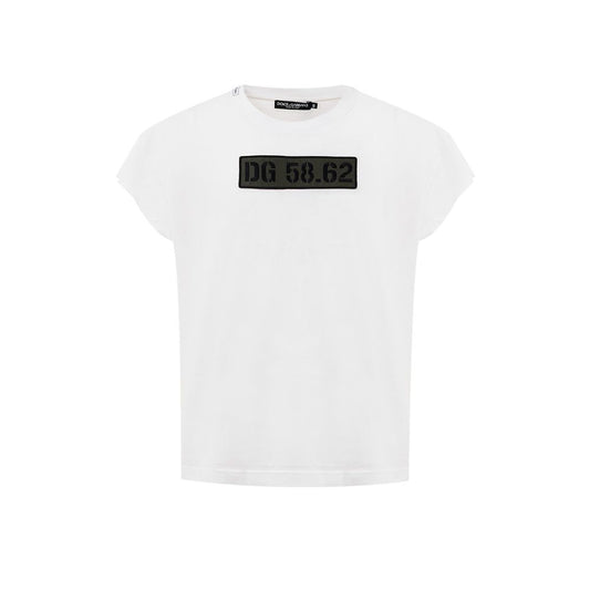 Dolce & Gabbana T-Shirt aus weißer Baumwolle