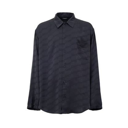 Balenciaga Graues Viskose-Hemd