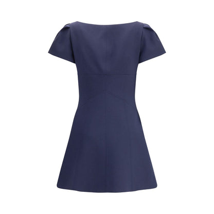 Alexander McQueen Kurzes Kleid mit kurzen gerafften Ärmeln
