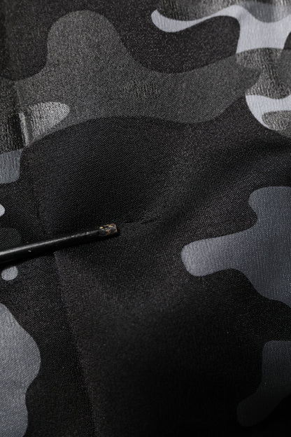 Dolce & Gabbana Schwarzer Camouflage-Pullover Sweatshirt Pullover