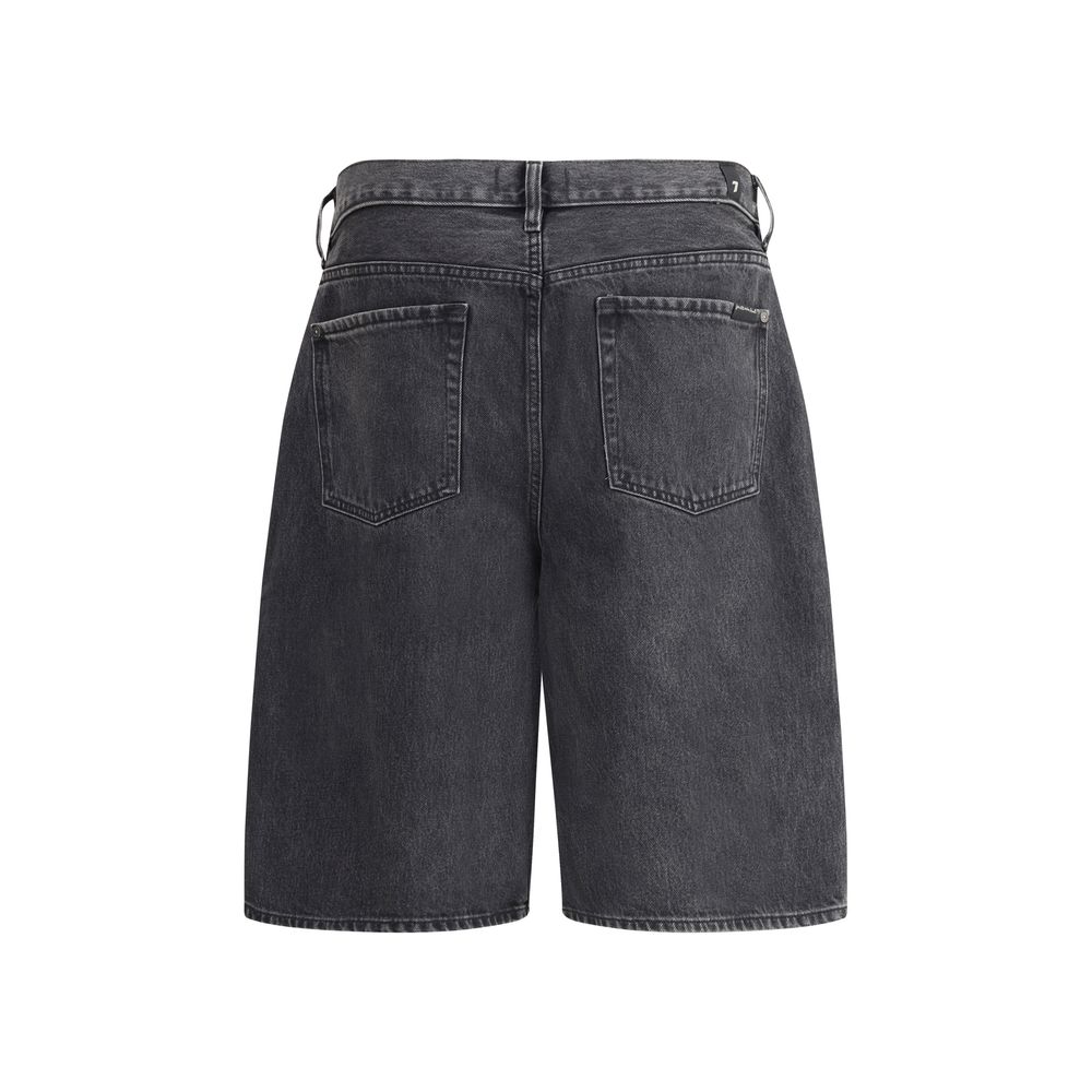 7FOR Denim-Kaviar-Shorts