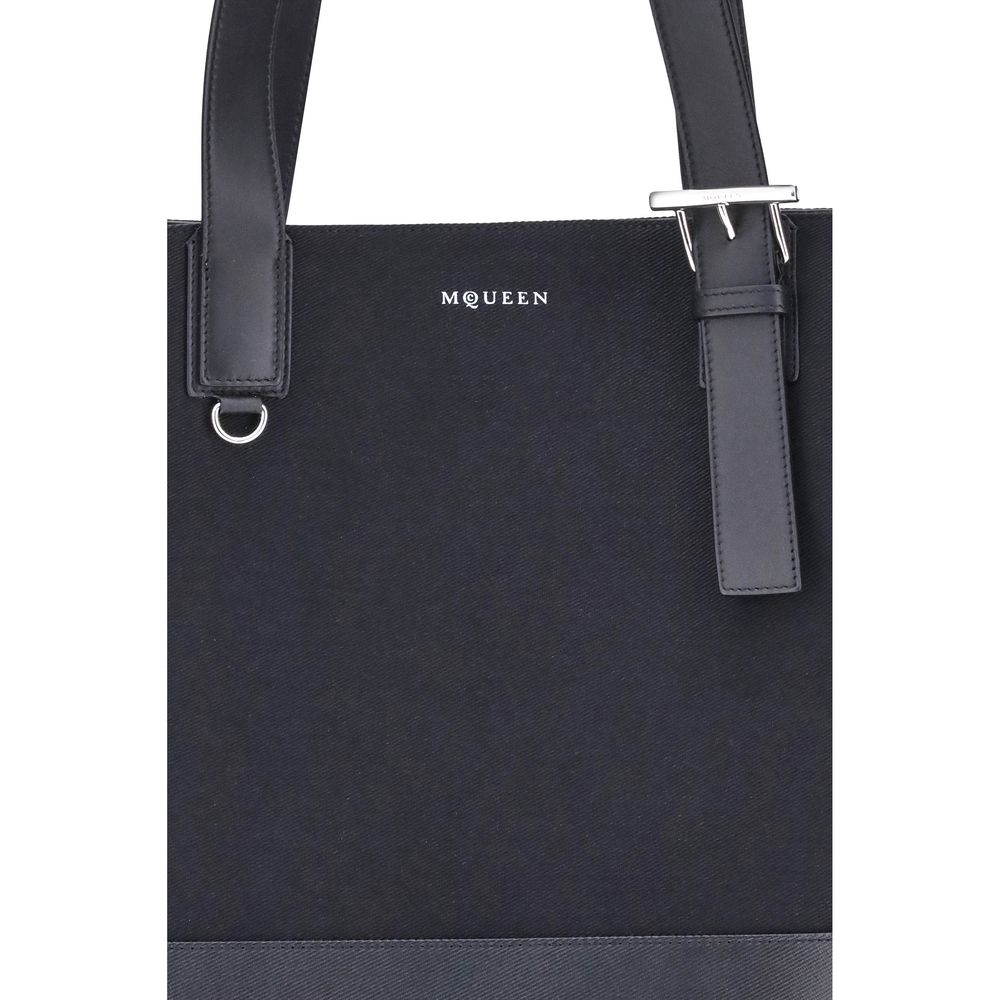 Alexander McQueen Tragetasche aus Segeltuch