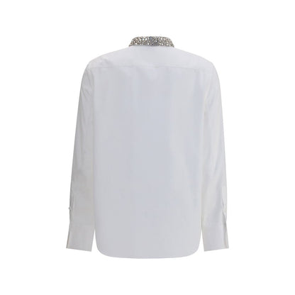 Alexander McQueen Hemd mit verschönertem Kragen