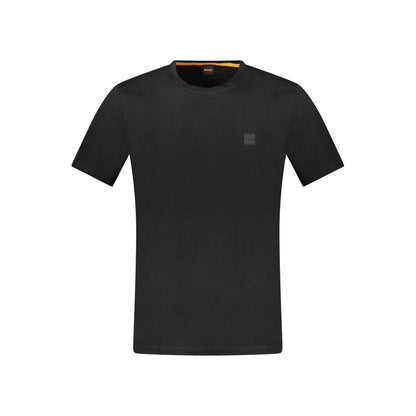 Hugo Boss Schwarzes T-Shirt aus Baumwolle