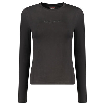 Guess Jeans Schwarze Baumwoll-Oberteile &amp