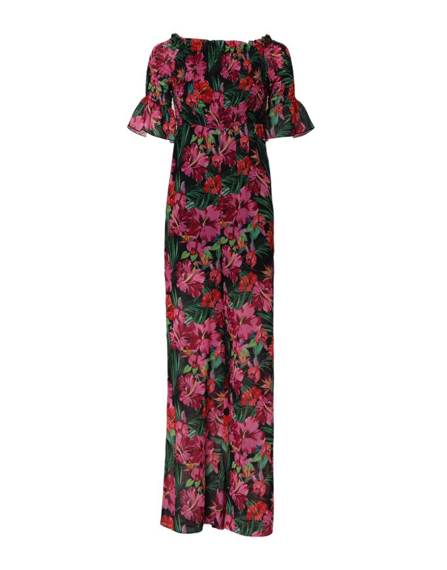 Patrizia Pepe Mehrfarbiger Overall mit Blumendruck Jumpsuit Kleid