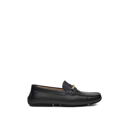 Bally Schwarzer Leder-Mokassin