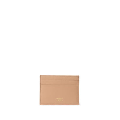 Balenciaga Beige Leder Kartenhalter