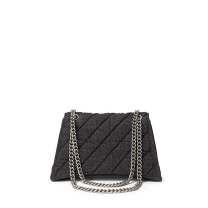 Balenciaga Schwarze Umhängetasche aus Stoff und Leder