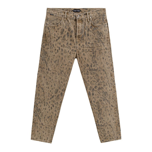 Tom Ford Beige Baumwolle Tapered Jean